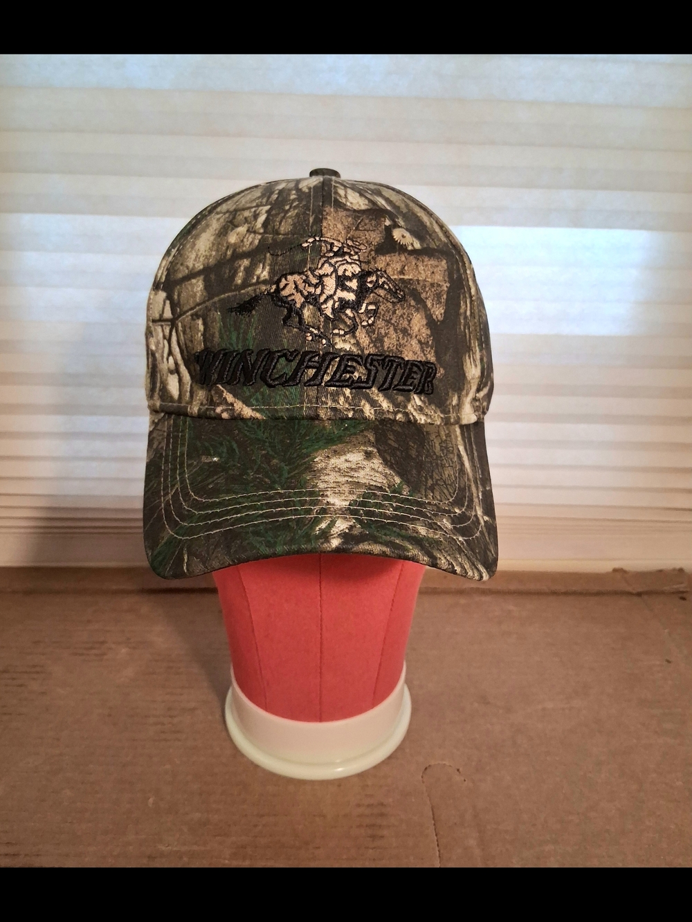 Winchester Camo Baseball Cap in Green/Brown Adult Adjustable